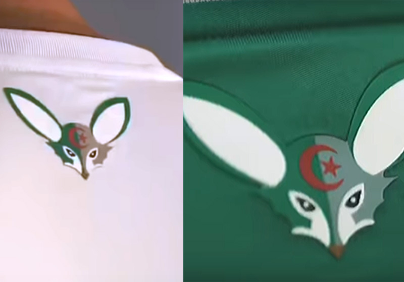 アルジェリア代表、2019新ユニフォームを発表！「キツネがラブリー」と話題に｜写真5