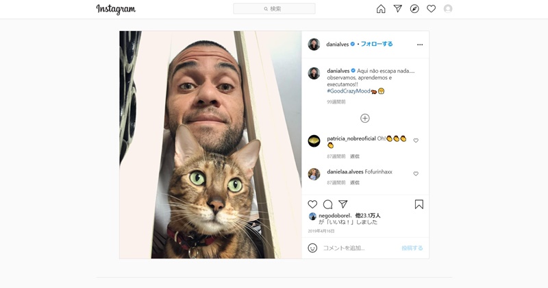 ニャンと！実は「ネコ派」かもしれない5名のサッカー選手｜写真4