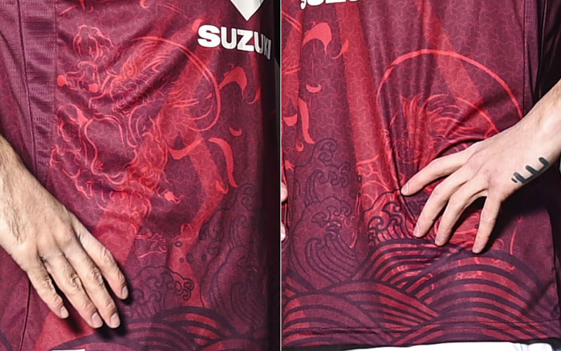 シャツに風神と雷神！トリノが日本風「SUZUKI10周年記念」ユニフォームを発表｜写真4