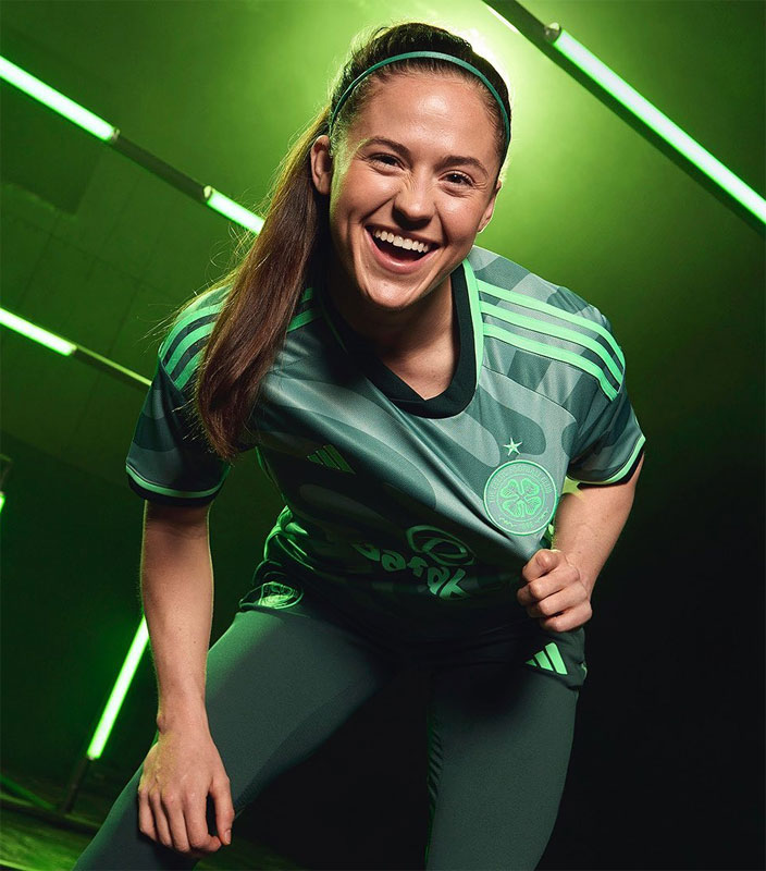 セルティックが23-24新サードユニを発表！「音楽の街グラスゴー」 をダイナミックに表現｜写真4