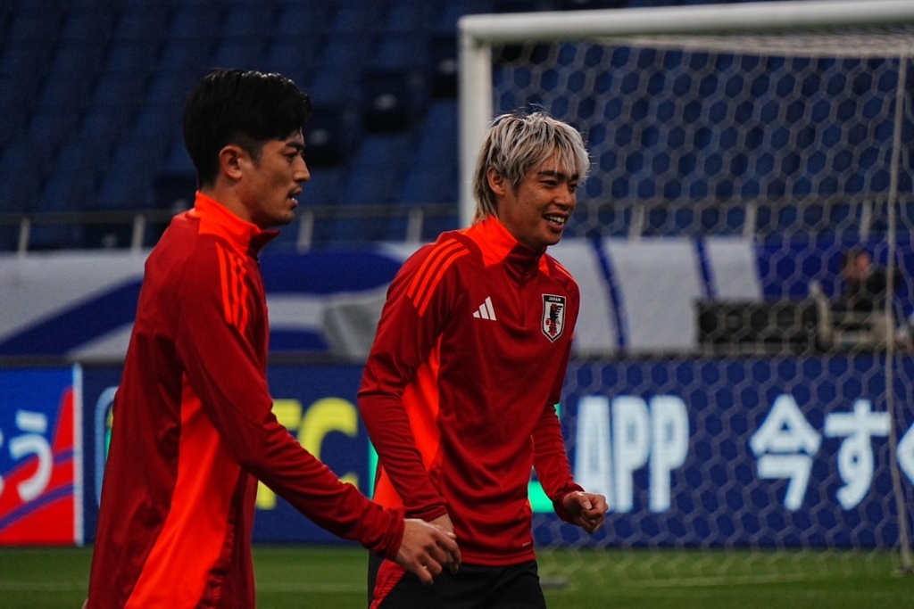 日本代表のイナズマ、FW伊東純也！Qoly編集部が代表練習取材で撮影したスピードスターの写真を公開｜写真6