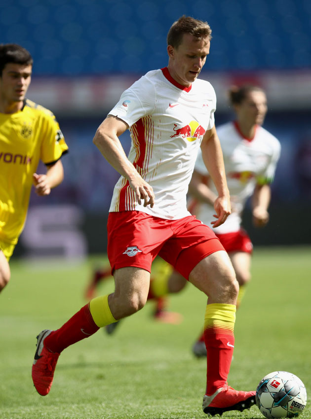 ライプツィヒ、2020-21新ユニフォーム発表！注目は「赤と黄の色彩ライン」｜写真4