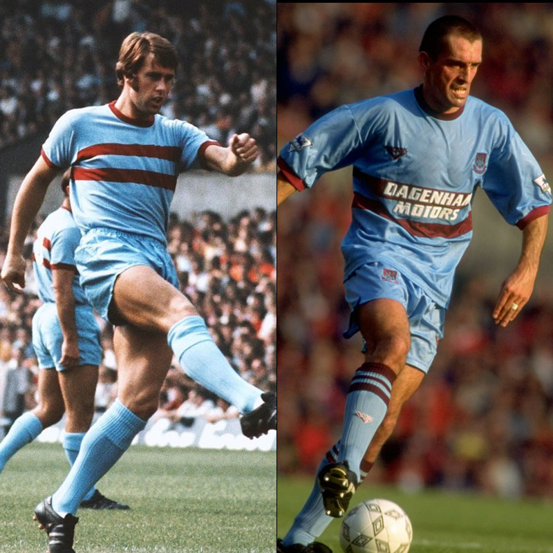 ウェストハム、2020-21新アウェイユニフォーム発表！デザインは「黄金の60年代」｜写真4