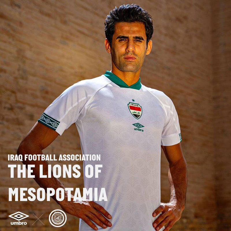 イラク代表、“美デザイン”2021新ユニフォームを発表！「古代メソポタミア」を描く｜写真5