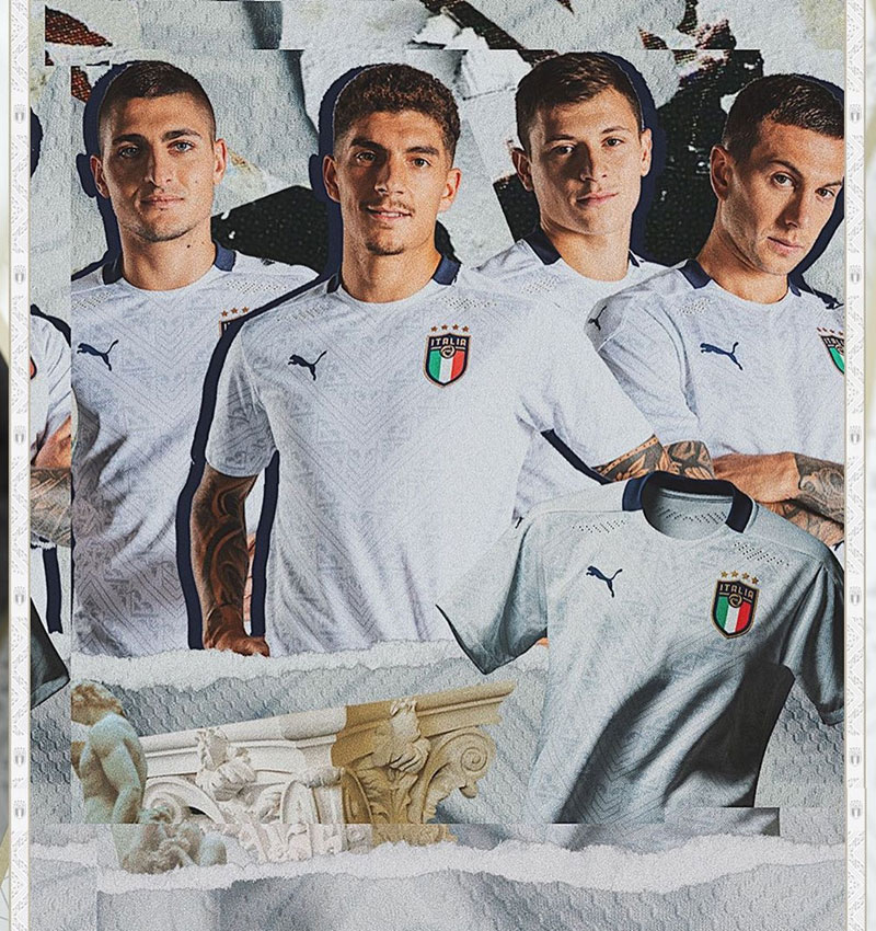 イタリア代表、EURO2020に向けた新アウェイユニフォームを発表！｜写真4