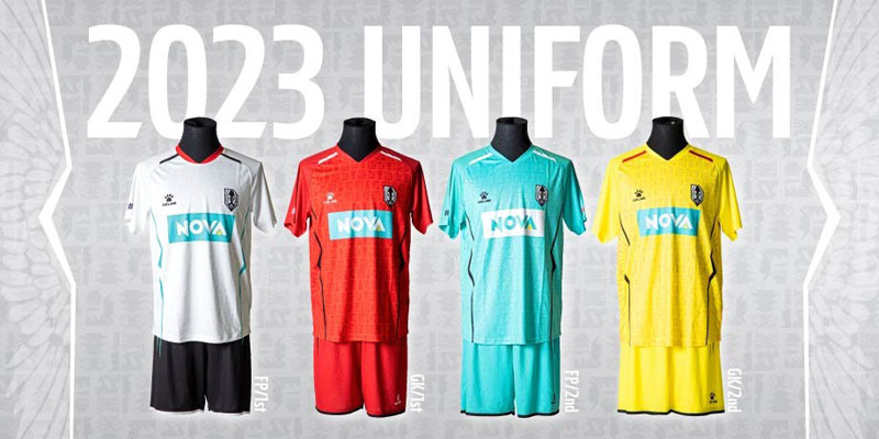 いわてグルージャ盛岡、“地域密着柄”の2023新ユニフォームを発表！「じゃじゃ麺」も描く｜写真5