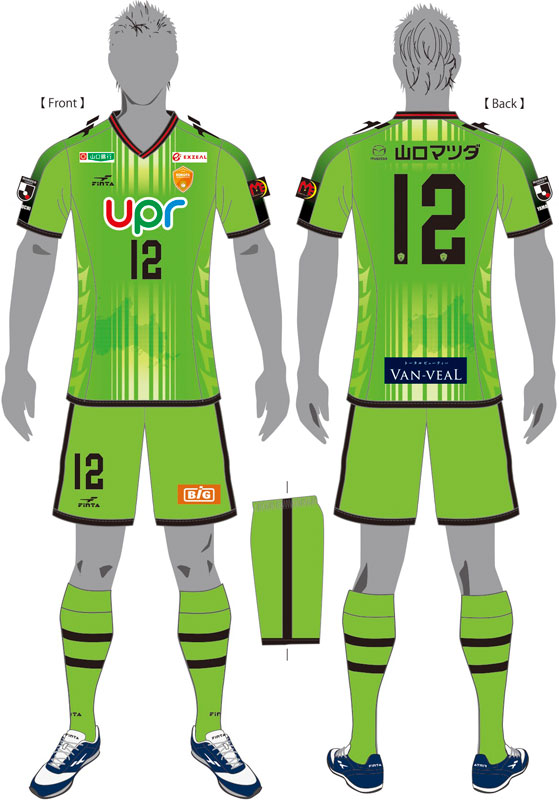 レノファ山口、2019新ユニフォームを発表！「山口県」のシルエットをプリント｜写真9