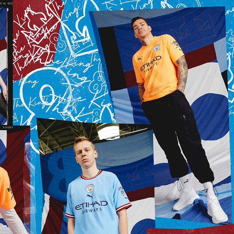 マンチェスター・シティ、2022-23新ユニフォーム発表！「レジェンドに敬意」のレトロデザイン｜写真9