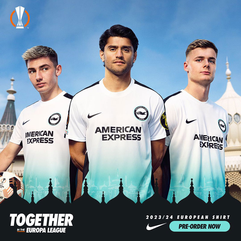 三笘薫が所属のブライトン、初のELを戦う新ユニを発表！躍進の象徴「ターコイズ色」が復活｜写真8