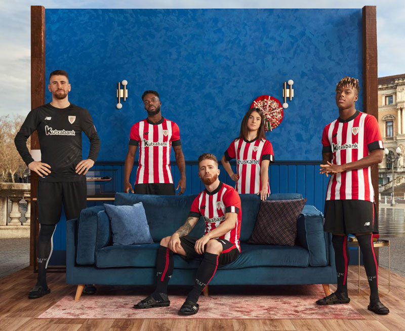 アスレティック・ビルバオ、2022-23新ユニフォーム発表！「伝統回帰」のストライプ｜写真9