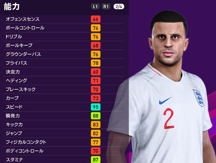 ウイイレで比較！リヴァプール対シティで鍵を握りそうな「イングランド代表」｜写真6