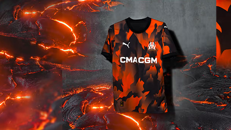 名門マルセイユ、熱狂ファンを“火山”で描く最新ユニ！実はスタジアムの「アレ」をデザインか｜写真7