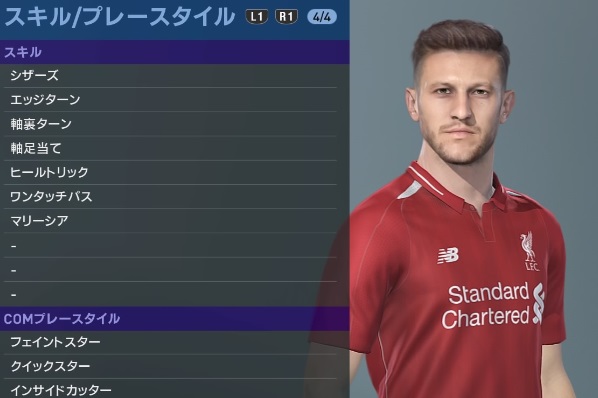 リヴァプールの主軸選手、『ウイイレ2019』での能力と顔はこんな感じ｜写真36