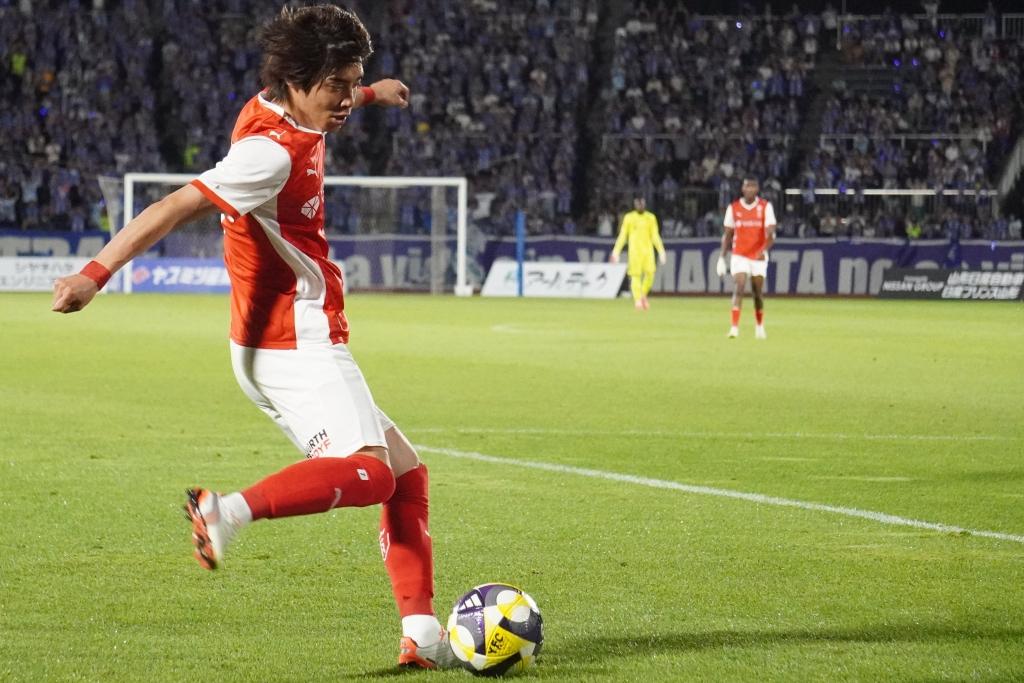 日本代表FW伊東純也、親善試合モンテディオ山形戦後の一問一答「いい雰囲気でできたと思う」｜写真7