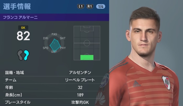 ボカvsリーベル！有名選手たちの能力を「ウイイレ2019」で比較してみた｜写真5