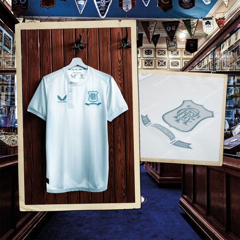 名門レンジャーズ、超レトロな「150周年記念ユニフォーム」を発表！｜写真4