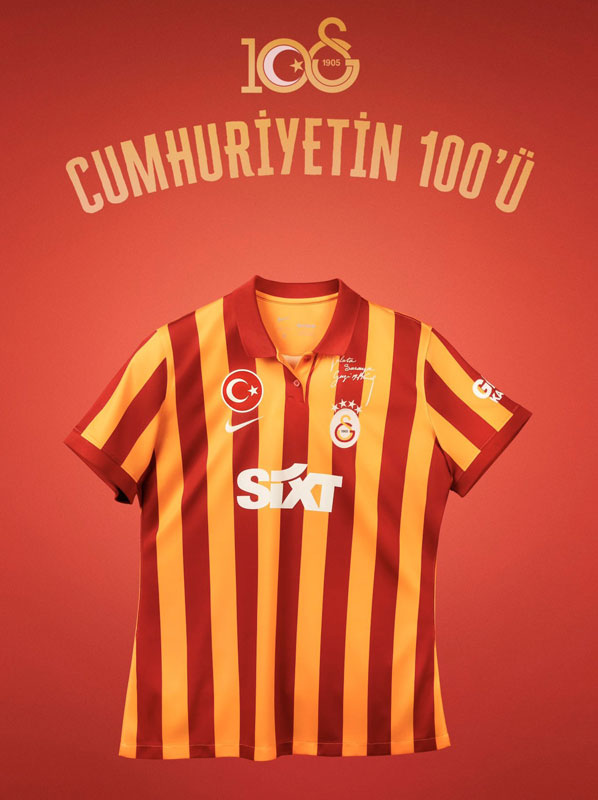 ガラタサライが“親日国”トルコの「建国100周年」記念ユニを発表！大人気で売り切れサイズ続出｜写真7