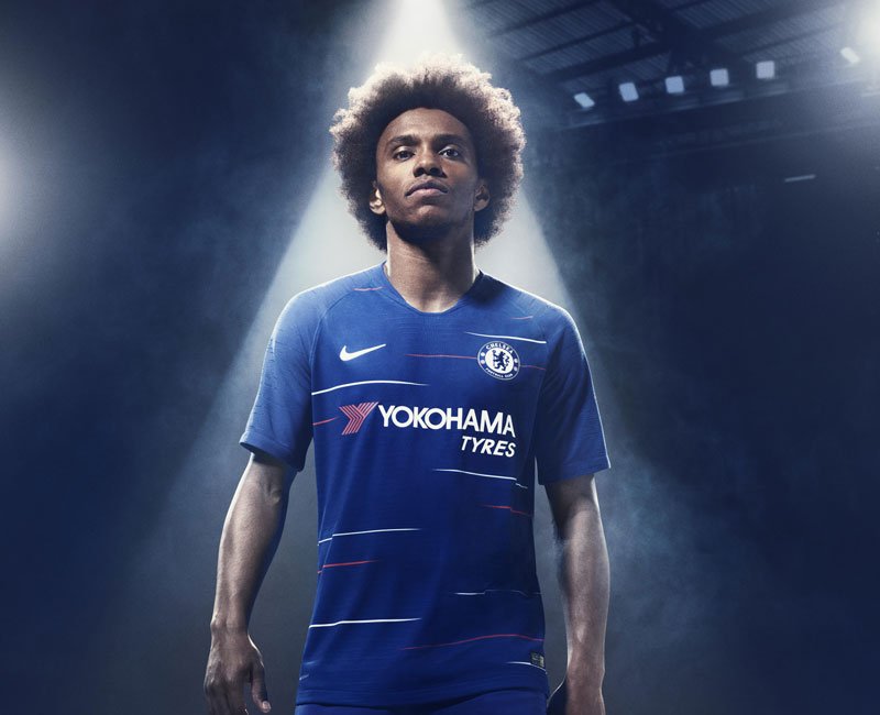 チェルシー、2018-19新ユニフォームを発表！デザインは1980-90年代に触発｜写真5