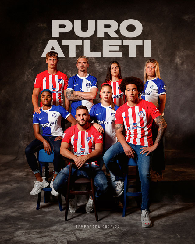 アトレティコ・マドリーの23-24新ユニが登場！4年ぶりに「普通のストライプ」復活｜写真6