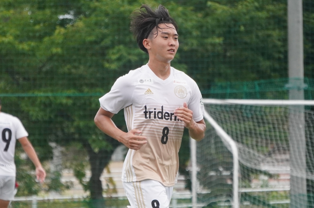 【大学サッカー】仙台大の頼れるレフティーFW横溝広太「少しでもプロに近づけるように」と全国大会に向けて意気込む｜写真3