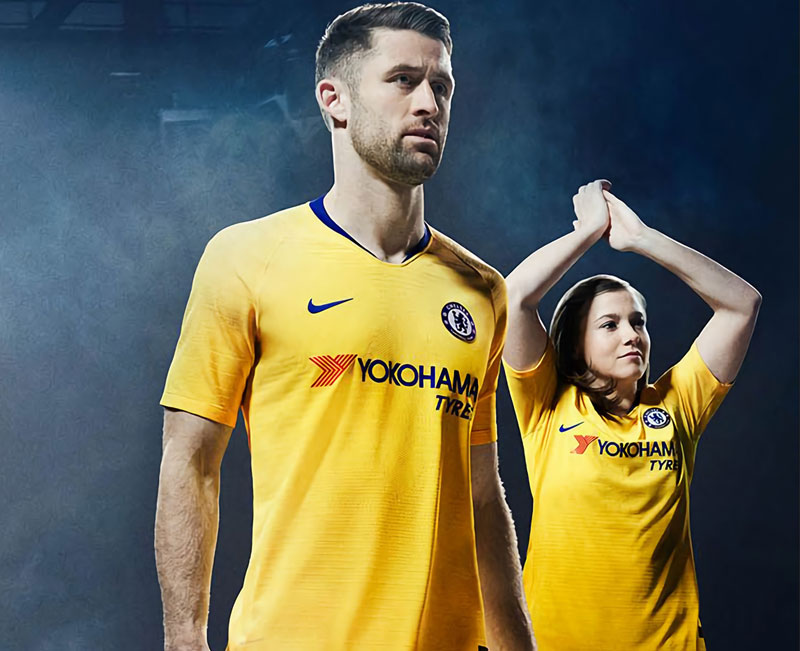 チェルシー、「優勝カラー」の2018-19アウェイユニフォームを発表！｜写真7