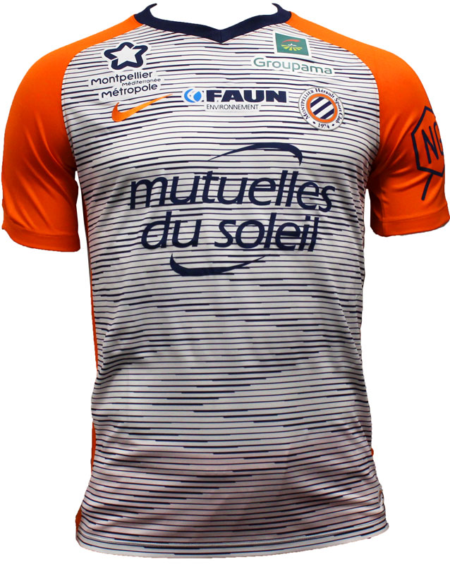 好調モンペリエ！2018-19ユニフォームは「幸運を呼ぶ…かも」の横V字｜写真4