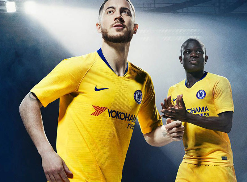 チェルシー、「優勝カラー」の2018-19アウェイユニフォームを発表！｜写真6