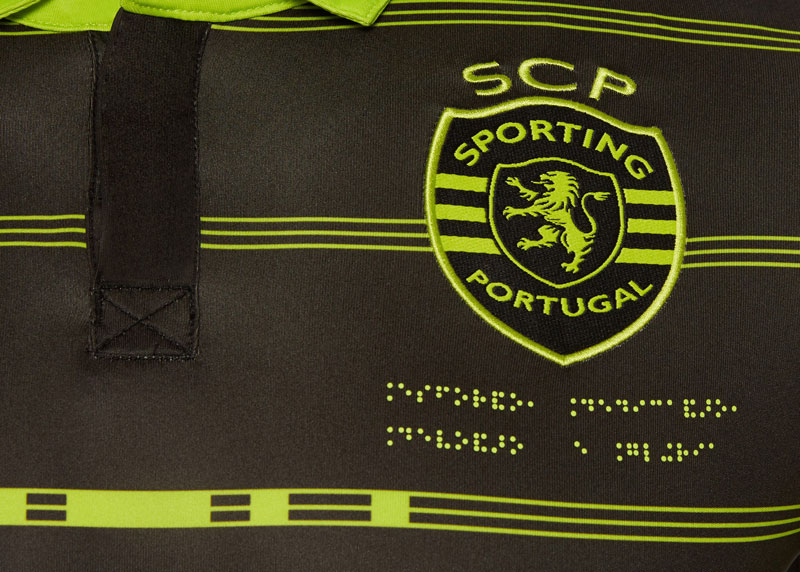 なんと点字にモールス符号！スポルティング・リスボンの2017-18ユニフォーム｜写真7