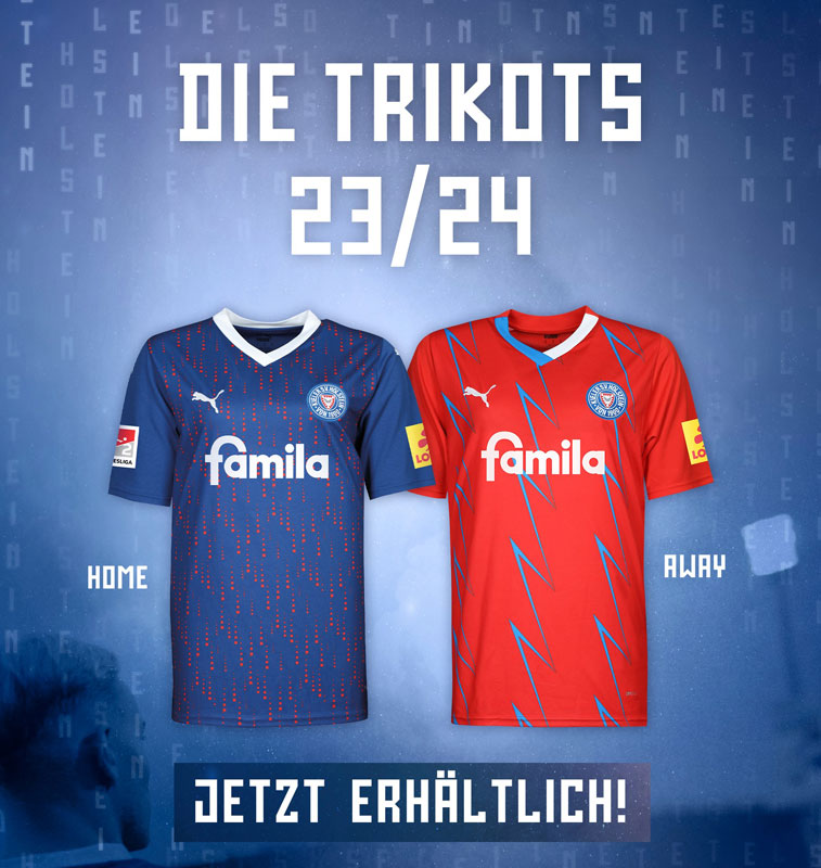 町野修斗が所属のホルシュタイン・キール、23-24新ユニ登場！デザインは「リアルとデジタル」｜写真7