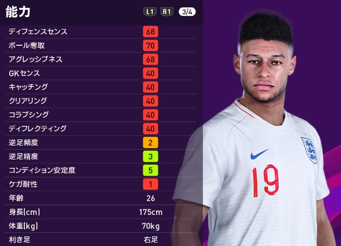 ウイイレで比較！リヴァプール対シティで鍵を握りそうな「イングランド代表」｜写真22