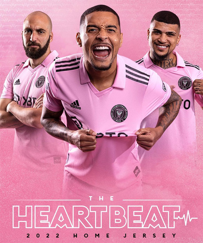 インテル・マイアミ、2022-23新ユニを発表！クラブ初の「オールピンク」に｜写真5