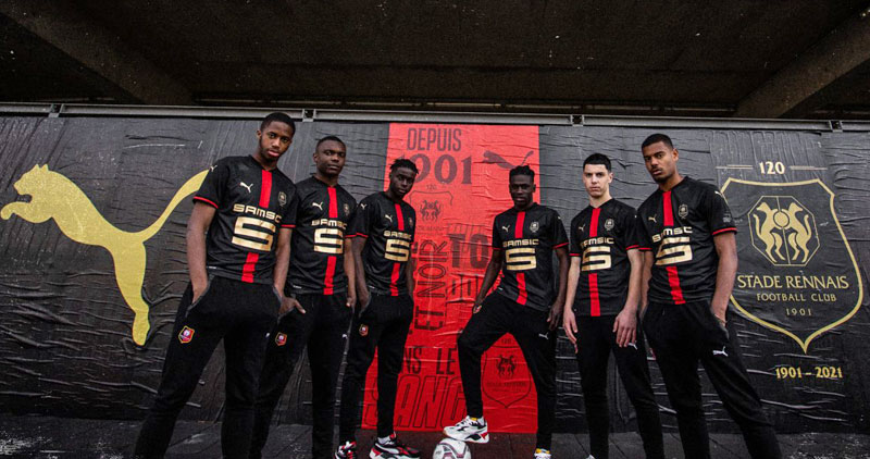 稲本の古巣レンヌ、黒がカッコいい「120周年記念ユニフォーム」発表！｜写真4