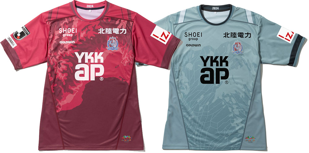 カターレ富山が2024新ユニフォームを発表！ホームは濃淡ブルーの「迷彩柄」で富山県民の“誇り”を表現｜写真6