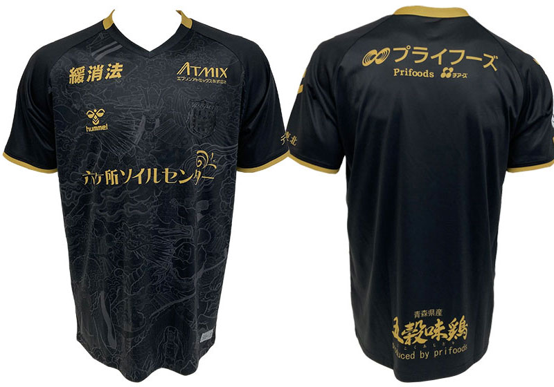 まさに芸術！ヴァンラーレ八戸、「義経と弁慶」を描いた2022夏ユニフォームを発表｜写真8