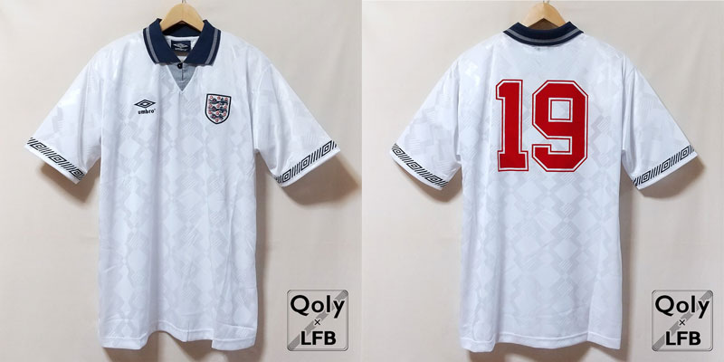 復活希望の襟付きデザイン！イングランド代表「1990イタリアW杯」ユニフォーム｜写真5