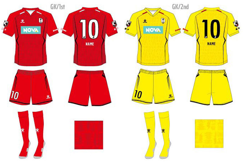 いわてグルージャ盛岡、“地域密着柄”の2023新ユニフォームを発表！「じゃじゃ麺」も描く｜写真4