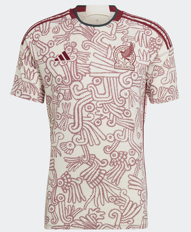 “アステカの神”降臨！メキシコ代表、「新エンブレム」の2022カタールW杯ユニフォームを発表｜写真5