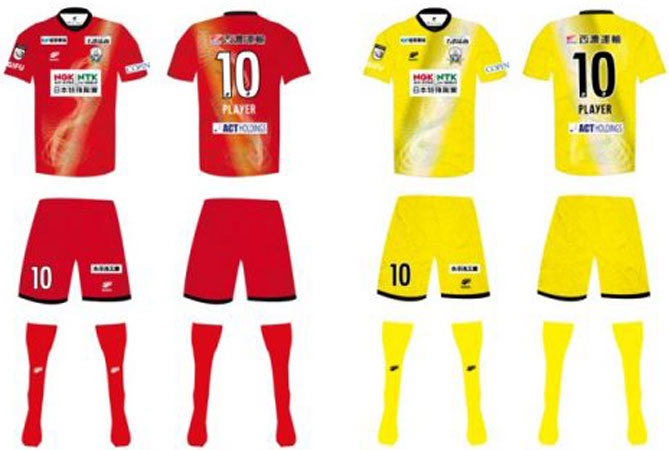 FC岐阜、2022新ユニフォームを発表！「清流の昇り龍」を描く｜写真6