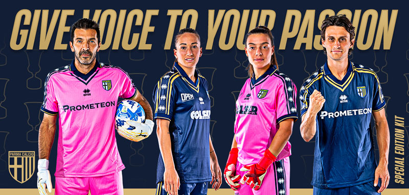 デザインは“伝説”中田ヒデ時代！パルマが「109周年記念ユニフォーム」を発表｜写真6