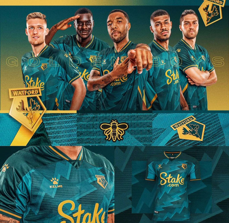 昇格組ワトフォード、2季ぶりのプレミアを戦う21-22新ユニフォーム！｜写真9