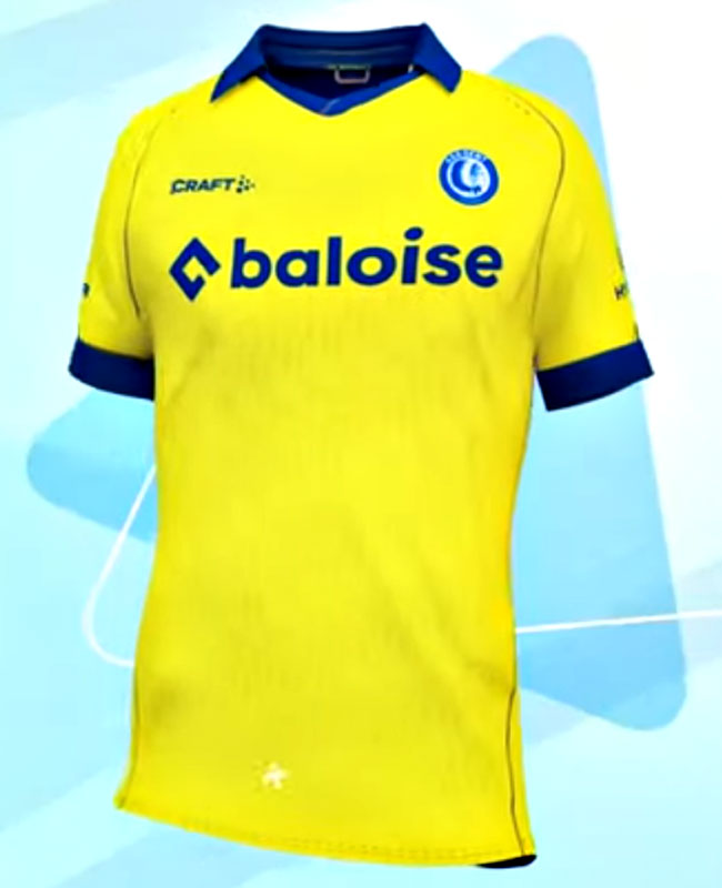 渡辺剛の新天地、ヘントが23-24新ユニを発表！なんと35年ぶりに胸スポンサーが変わる｜写真3