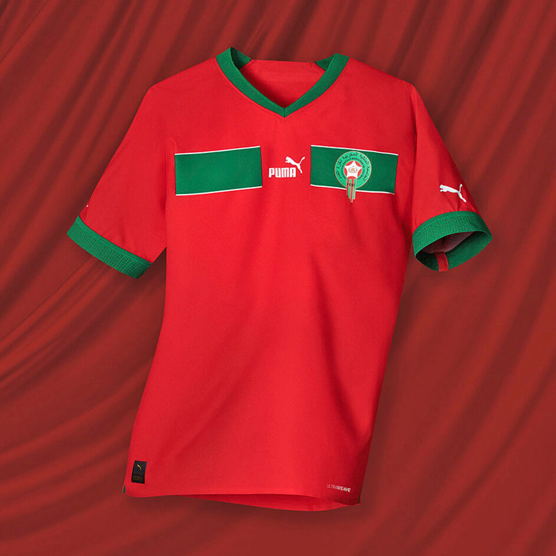 モロッコ代表、「懐かしユニと伝統モザイク」の2022カタールW杯ユニフォーム｜写真9