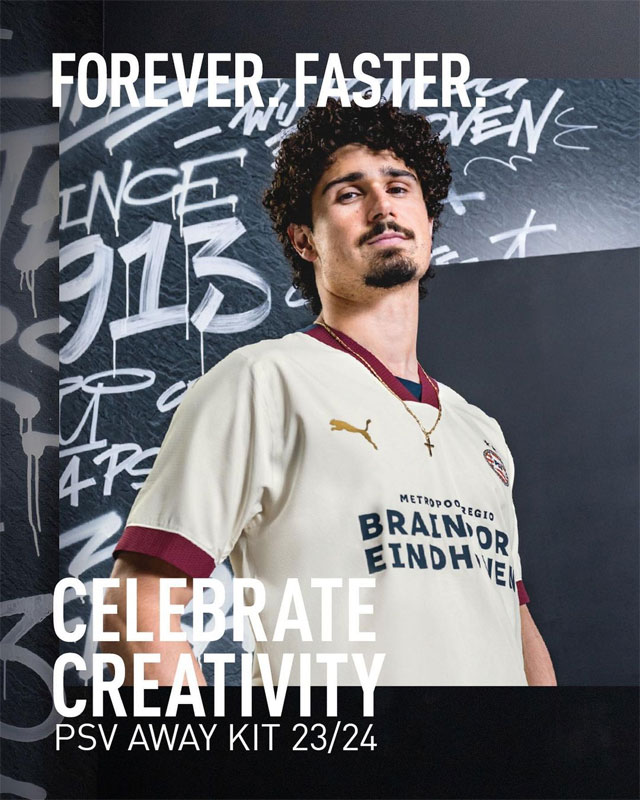 PSVが2023-24新ユニフォームを発表！“シャンパン”で110周年をオシャレに祝う｜写真6