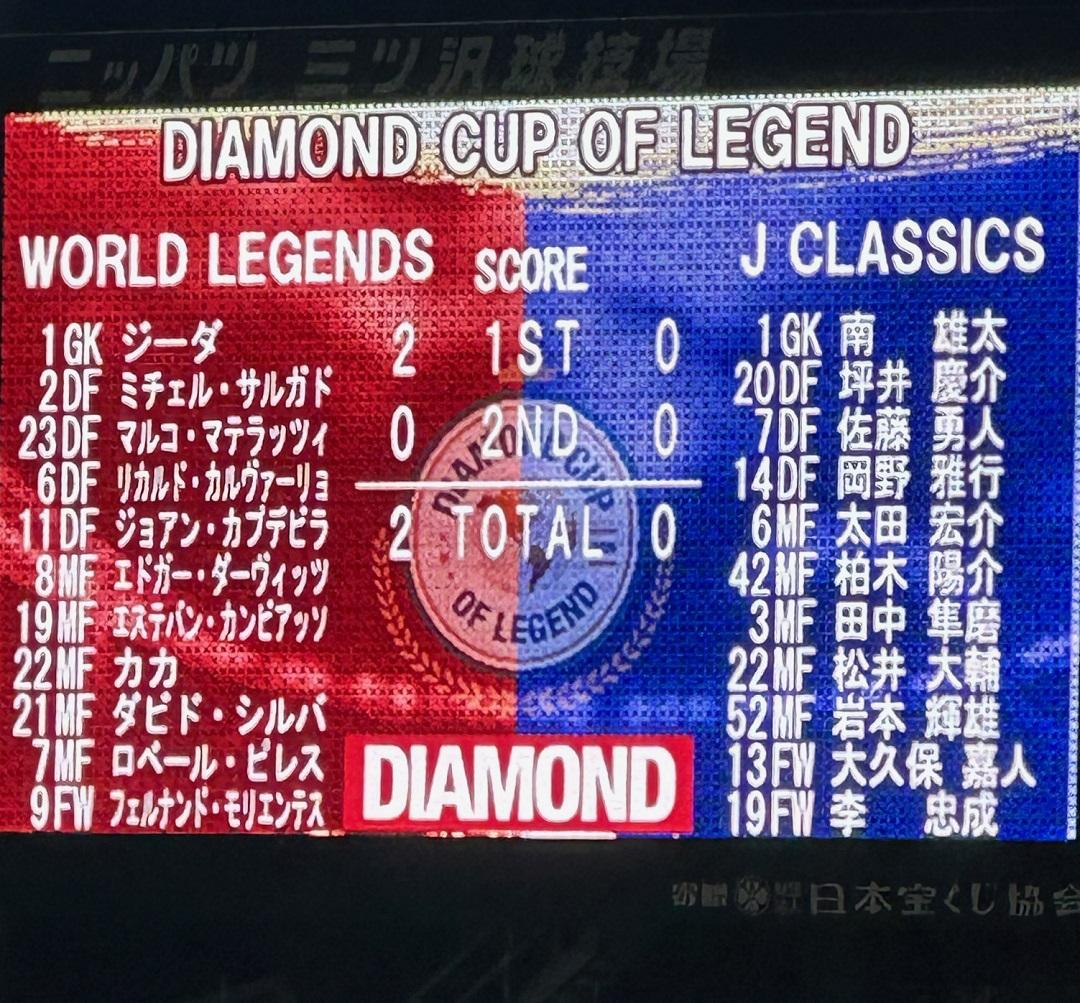 ダビド・シルバ、カカ、ピレスは現役並みのうまさ！“世界選抜”が勝利した『DIAMOND CUP OF LEGEND』レポート｜写真4
