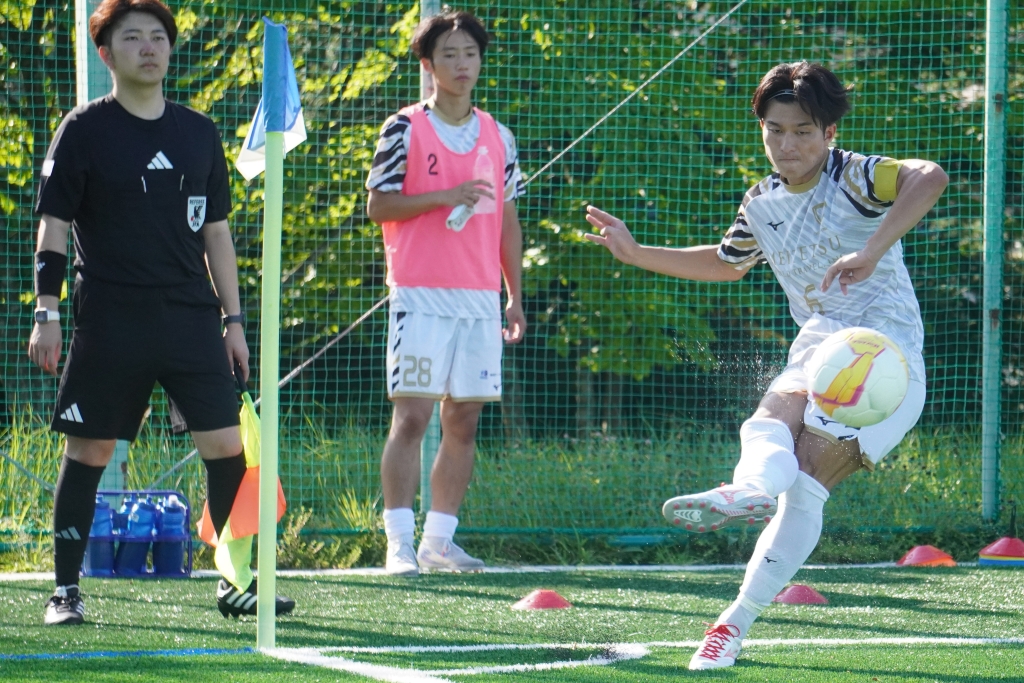 中京大のヴィッセル神戸アカデミーコンビが総理大臣杯初戦で流通経済大撃破に貢献！MF押富大輝主将、GK田村聡佑が躍動｜写真6