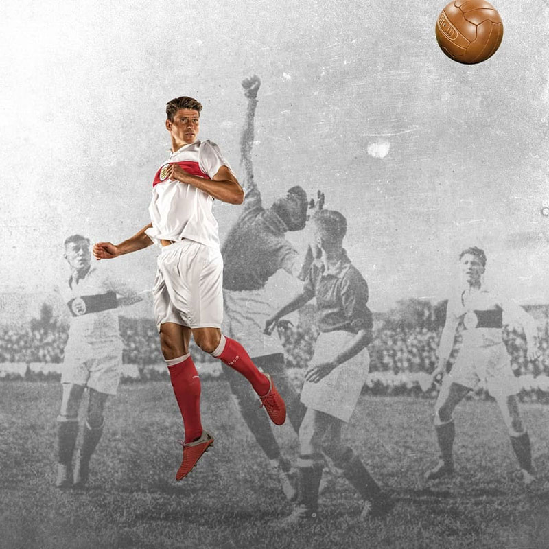 シュトゥットガルトが125周年記念ユニフォームを発表！胸元の編上げが超レトロ｜写真6