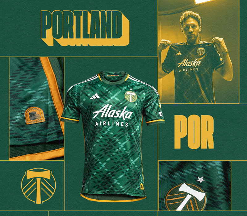 MLS屈指の美ユニ！ポートランド、チェックで魅せる2023新ユニフォームを発表｜写真6