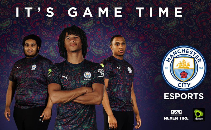 マンチェスター・C、強烈なペイズリー柄の「eスポーツ」ユニフォームを発表！｜写真4