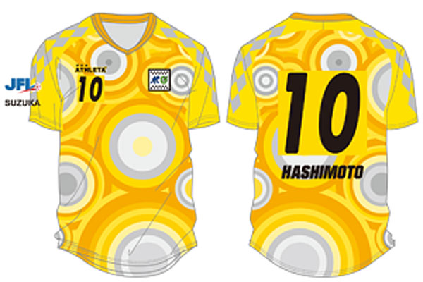 カズもさっそく着用！鈴鹿ポイントゲッターズ、2022新ユニフォームを発表｜写真4