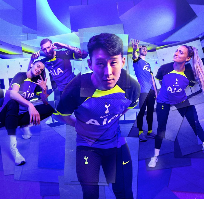 トッテナム、ビビッドカラーな22-23新アウェイユニフォーム発表！試合画像も掲載｜写真5